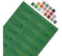 CosìCasa Tapis Cuisine Devant Evier Lavable Bambou - Tapis Cuisine Long en Bois - Tapis De Bain Bois Antidérapant - Tapis Bambou Salle De Bain, Caillebotis Douche Extérieure, Vert Flacon, 50X75