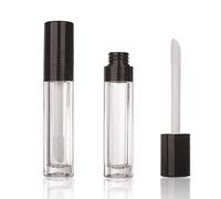 COSIDEA 30pcs noir vide 8ml 0.27oz PETG tube de couleur à lèvres avec Big Doe pied Wand, lip gloss Container, Concealer tube emballage Container en gros