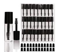 COSIDEA Lot de 29 mini tubes de mascara vides de 3 ml et baguette pour huile de ricin, petit échantillon de croissance des cils, 29 pièces, 87 Piece Set
