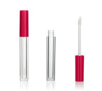 COSIDEA Lot de 50 tubes ronds vides de 1,5 ml pour brillant à lèvres avec baguette pour gloss à lèvres - Pour petites entreprises