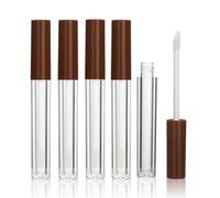 COSIDEA Lot de 50 tubes ronds vides de 1,5 ml pour gloss à lèvres avec baguette, mini tubes de gloss à lèvres