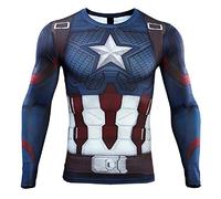 T-shirt de compression super-héros pour fitness, course à pied, gym, cyclisme, haut moulant, Type P., S