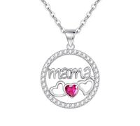 Cosie Lily Collier Maman,Femme Argent 925 Colliers Coeur Cadeaux Anniversaire,Cadeau Fête Des Mères