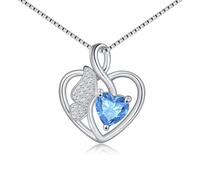 Cosie Lily Femme Collier Maman Argent Sterling 925 avec Pendentif en Forme de Cœur et Papillon,Cadeau Fête des Mères Anniversaire pour Elle Cadeaux Femmes
