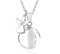 Cosie Lily L'Appel Des Anges Collier De Grossesse Femme Enceinte, 110 Cm De Long En Argent Sterling 925 Avec SphéRique Pendentif, Cadeaux Pour Future MèRe, Amie, SœUr
