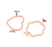 Cosiki 2 Pièces Moules à Sceau de Cire Anneaux de Timbre en Forme de Fleur de Coeur Élégants et Fiables pour L'Artisanat de Bricolage pour L'Enveloppe D'Enveloppe de Carte D'Invitation de Mariage