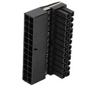 Cosiki Adaptateur ATX 24 Broches à 90 Degrés, Connecteur de Carte Mère d'ordinateur Rotatif avec Matériau ABS, pour Changer la Direction d'installation du Câble ATX 24 Broches