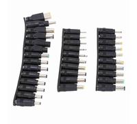 Cosiki Adaptateur de Connecteur d'alimentation Universel pour Ordinateur Portable, 34 Pièces, Compact et Portable pour Les et Les Alimentations Externes, ABS Noir, Fiches d'alimentation CC 5.5mm X