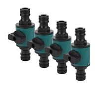 Cosiki Adaptateur de Jardin à Double Tête, Connecteur Rapide de Tuyau, Durable, étanche, étanche, pour Système D'irrigation, pour Plates-Bandes, Fermes