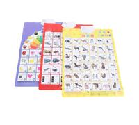 Cosiki Affiches éducatives Sonores Engageantes avec Sons Interactifs, Parfaites pour Améliorer les Compétences Cognitives des Tout-petits, Ensemble D'affiches D'apprentissage Préscolaire 3 Pièces