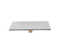 Cosiki Bec Cascade en Acier Inoxydable, Design Rectangulaire argenté élégant pour Baignoire et Spa, avec Filetage G1/2 pour une Installation Facile