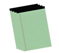 Cosiki Bloc-notes ligné Large Format A5 avec Double Marge Rouge pour une Organisation Propre, Parfait pour les étudiants et les Professionnels, Lot de 4 (4 pièces 12,7 x 20,3 cm, 50 pages.)