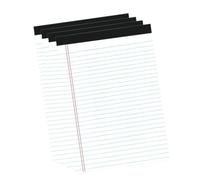 Cosiki Bloc-notes ligné Large Format A5 avec Double Marge Rouge pour une Organisation Propre, Parfait pour les étudiants et les Professionnels, Lot de 4 (4 pièces 12,7 x 20,3 cm, 50 pages.)