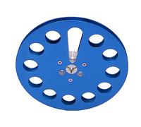 Cosiki Bobine de Ruban Vide de 1/4 de 7 Pouces, Bobine de Réception en Alliage d'aluminium, de de Ruban avec 11 Trous de Résistance au Vent, Idéale pour les Lecteurs de Bande Universels (BLUE)
