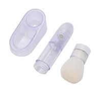 Cosiki Boîte de Poudre à Ongles 3 en 1 avec Pinceaux à Paillettes, Poignée Ergonomique Profilée, Ensemble de Manucure Française avec Base Transparente, Plateau de Maquillage, Idéal pour