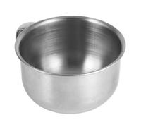Cosiki Bol de Rasage Tasse en Acier Inoxydable Outil de Mousse Nettoyante pour Rasoir Chic, Résistant à la Corrosion, adapté à la Routine de Rasage Quotidienne