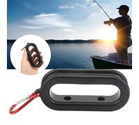 Cosiki Bouette de Pêche Noire, Bouton du Câble de Pêche au Fond du Bas de Caoutchouc Suspendu en Aluminium en Aluminium Noir Inférieur Rouge Suspendu Câble de Extracteur de époustouflante Accessoire