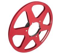 Cosiki Bouette de Ruban VIDE, Cassettes Vierges avec 6 Trous Machine d'ouverture Universelle Partie 1/4 10,5 Pouces Boulette VIDE Roule d'aluminium ALLIAGE RELAP RENDE (rouge)