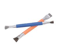 Cosiki Brosse de Carte Mère Brosse de Nettoyage en Acier allié Durable pour Composants électroniques, 2 Pièces pour Les Amateurs de Bricolage à Domicile