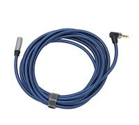 Cosiki Câble AUX, Câble d'Extension de 3,5 Mm de 3,5 Mm de Féminin à Mâle à 4 Pôles à 90 Degrés à Angle Droit d'Extension de Rallonge du Casque du Casque pour Lecteur Mp3, Smartphone, Tablette