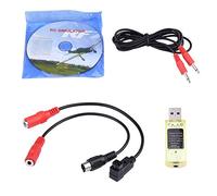 Cosiki Carnaval Commerçant Accessoire RC, simulateur USB 22 en 1 avec câbles pour Realflight G7/G6/G5 Phoenix 4 E2HG