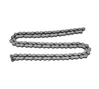 Cosiki Chaîne de Vélo à Revêtement Antirouille Durable 106 Maillons Chaîne de Vélo en Acier ajouré à Vitesse Unique pour Vélos Grand Public Gris