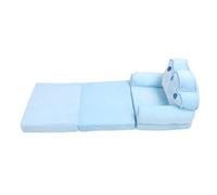 Cosiki Chaise pour Tout-Petits, canapé, Design de Dessin animé Mignon, Confortable, Convertible, Chaise Longue pour Lire et Se Reposer, 45,3x19,7 Pouces (Blue)