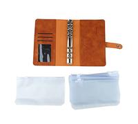 Cosiki Classeur Budgétaire avec Anneaux en Acier Inoxydable, Design Compact pour L'organisation de la Vie Quotidienne (BROWN)