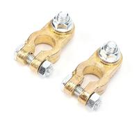 Cosiki Connecteurs de Bornes de Batterie en Laiton Positifs et Négatifs, Poteau Supérieur Résistant pour Véhicules Marins