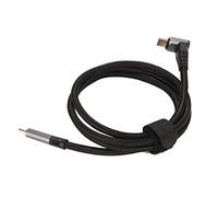 Cosiki Cordon USB C Flexible à 90 Degrés, Câble de Type C pour écran de Projection 4K 60Hz, pour Plate-forme à Vapeur, Ligne de Tressage en Alliage D'aluminium et en Nylon (100cm)