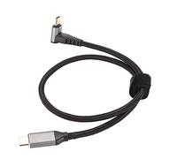 Cosiki Cordon USB C Flexible à 90 Degrés, Câble de Type C pour écran de Projection 4K 60Hz, pour Plate-forme à Vapeur, Ligne de Tressage en Alliage D'aluminium et en Nylon (50cm)