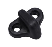 Cosiki Crochets de Coups de Fouet en Kayak, Nylon Kayak Lashing J Crochets de Forme Lashing J de Forme Remplacement Accessoires de Nylon Noir avec Vis à Tête Plate