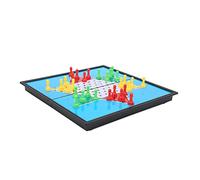 Cosiki Dames Chinoises Magnétiques, Ensemble de Voyage avec Rangement Pliable pour Jeu de Fête en Famille, Pièces d'échecs et Plateau en Plastique Robuste
