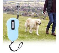 Cosiki Dirige de Chien Rétractable, Flexi Dog Dips avec visibilité Nocturne Tapis Réfléchissant Mini Automatique Télescopic Nylon Laish Extensible Chien de pour Animaux de Compagnie Extérieur (Bleu