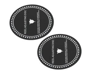Cosiki Disque de Réglage de Bobine Facile à Installer, Adaptateur de Moyeu Nab, Entretoise, Isolation des Vibrations, 2 Pièces, Diamètre 82mm, pour Magnétophones à Bobine (0,6 mm)