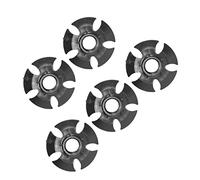 Cosiki Embouts de Bâton de Randonnée, Embouts en Caoutchouc pour Bâtons de Randonnée, Panier de Traînée de Boue de Neige en Caoutchouc, 5 Pièces, Bâton de Randonnée, Panier de Bâtons de