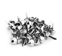 Cosiki Ensemble de 50 Pointes de Clous Brillantes pour Décoration de Sac à Main en Cuir, Matériau en Fer Durable, 6 Options de Couleurs, Idéal pour les Amateurs de Style Punk (15mm)