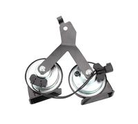 Cosiki Ensemble de Klaxon D'escargot de Remplacement, Haut et Bas, Son Durable à Double tonalité pour Voiture, Camion, Remorque, Alliage Métallique ABS