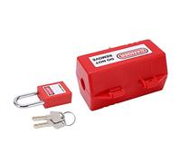 Cosiki Ensemble de Verrouillage de Prise D'alimentation, Dispositif Durable Résistant aux Chocs pour Verrouillage de Télévision Industrielle, Kit de Cadenas ABS pour la sécurité des Mines de Charbon