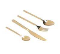 Cosiki Ensemble d'ustensiles Fourchettes et Cuillères 24 Pièces, Ensemble de Couverts en Acier Inoxydable, de Vaisselle pour 6 Personnes, Passe au Lave-vaisselle, Idéal pour la Cuisine, le (Motif