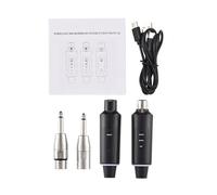 Cosiki Ensemble émetteur et Récepteur de Microphone sans Fil, Système de Micro sans Fil UHF 48V pour Instruments de Concert