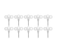 Cosiki Entraîneurs de Tentes, Enjeux de Jardin avec 3 Trous Enjeux de Sol Légers pour la Randonnée en Camping (10PCS)