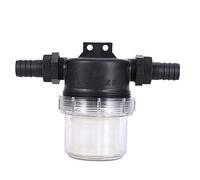 Cosiki Filtre de Pompe à Eau de Crépine en Ligne Transparente à Haut Débit pour Utilisation dans le Jardin Matériau de qualité 40 Mailles