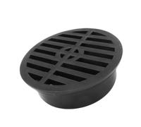 Cosiki Grille D'égout Ronde, Conception Durable de 4 Pouces (Black)