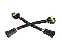 Cosiki H11 Adaptateur de Faisceau de Câblage D'extension de Phare Antibrouillard de Haute qualité pour une Durée de Vie Efficace, Installation Facile, 2 Pièces pour Ampoules Robustes, Plastique PVC,