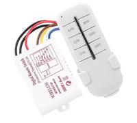 Cosiki Interrupteur de Télécommande sans Fil pour Lampe, 4 Voies Marche/arrêt pour Usage Intérieur au Bureau et à Domicile (MR704 Charge à quatre voies 4 * 1000W)