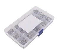 Cosiki Jeu de Vis Assorties M2 M3 M4 en Acier Inoxydable - Kit de Vis Durable de 500 Pièces pour les Inventions de Réparation et de Bricolage, Pratique à Transporter - pour Machines et Meubles