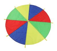 Cosiki Jouet Parachute pour Enfants en Plein Air, Améliore la Coopération, 8 Poignées, Développement du Travail D'équipe pour Les Pique-niques, Les Parcs et Les écoles