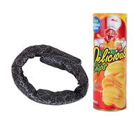 Cosiki Jouet Serpent Amusant avec Chips de Pomme de Terre pour Halloween et Le Poisson D'avril, Accessoires de Tour de Magie Uniques, Serpent de Printemps Réaliste dans Une Boîte de 7,5 X 21 Cm