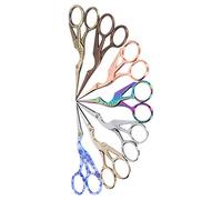 Cosiki Kit de Ciseaux Colorés en Forme de Grue 4,5" - Ciseaux de Cigogne Polyvalents pour la Couture et L'usage Domestique